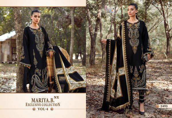 Shree Mariya B Exclusive Collection Vol 4 Nx Chiffon Dupatta Pakistani Suits